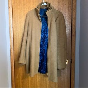 Tan J.Crew Wool Coat